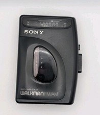 Sony Walkman Cassette player FM/AM WM-FX21 Black [Works]