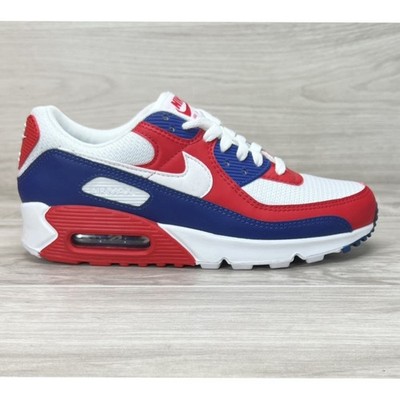 Size 8.5- Nike Air Max 90 “USA 2020”White/Red-Royal CW5456-100 | eBay
