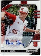 2020 Panini Prizm Draft Picks Nick Swiney Auto White Donut Circles #/50 #PDP67