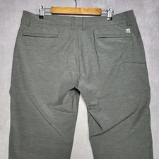 HUK Performance Fishing Pants Mens 38x32 Gray Lightweight Outdoor Casual