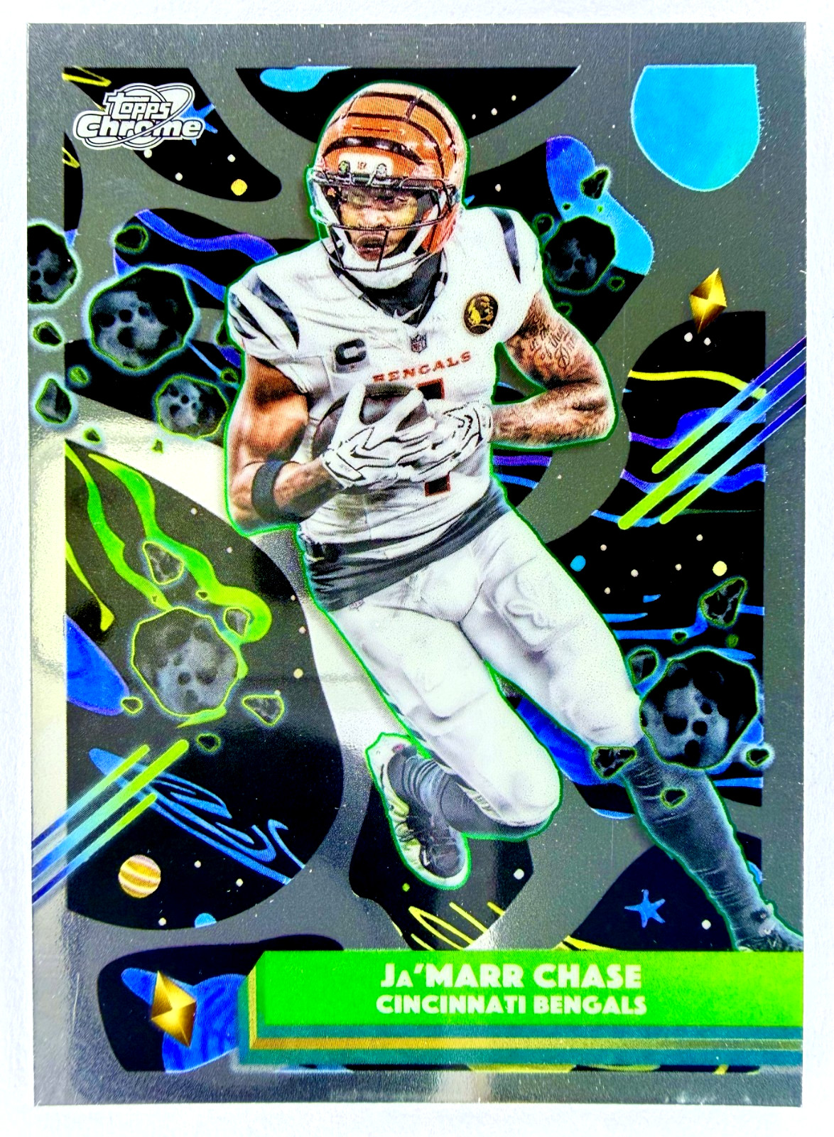 2025 Topps Cosmic Chrome Football JA'MARR CHASE #20 Base - Cincinnati Bengals