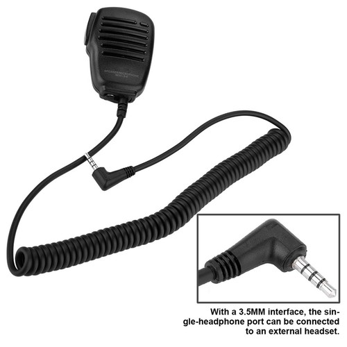 Portable Shoulder Remote Handheld Mic Mic Speaker 3.5mm Headphone Jack FG - Zdjęcie 2 z 12