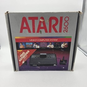 Atari CX2600A w Vader Box Manuals Registration 2x Joystick Controllers Bundle