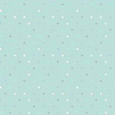 Boho Buddies Light Teal Dots Cotton Fabric