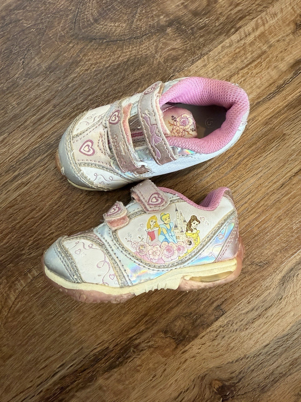 Vintage Princess Disney Toddler Shoes Light Up Shoes - light