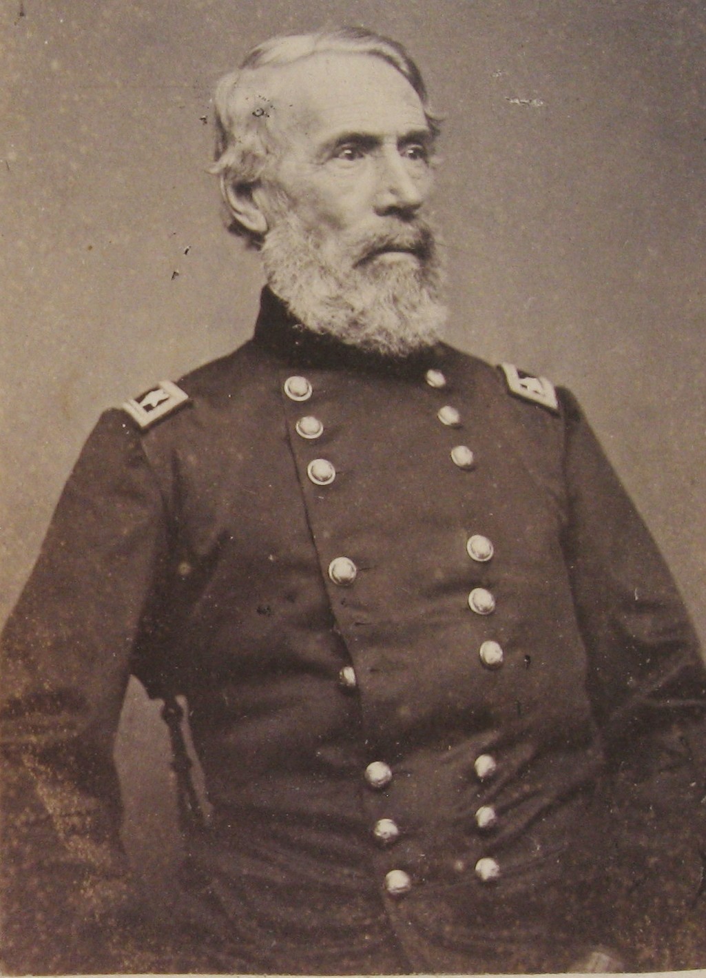 ANTIQUE CDV OF CIVIL WAR GEN. EDWIN VOSE SUMNER BY E. & R. T. ANTHONY FROM BRADY