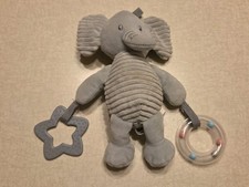 Manhattan Kids Baby Plush Elephant Teether Rattle Lovey