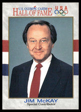 Jim McKay Announcer ABC Sports USA Olympics US Hall of Fame Card 1991 Impel #77