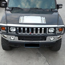 Chrome Plating Front Bumper & End Cover Kit Fits Hummer H2 SUV SUT 2003-09