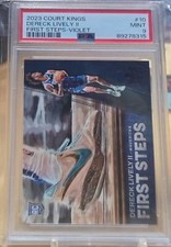 Derrick Lively II 2023 Panini Court Kings First Steps#10 Violet PSA MNT 9 ROOKIE