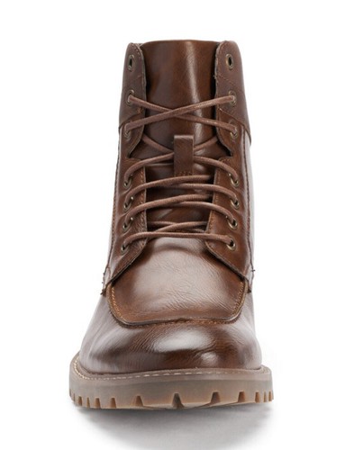 Sonoma Goods For Life Men's Moc-Toe Boots Dark Brown Sizes 13 - Picture 3 of 5