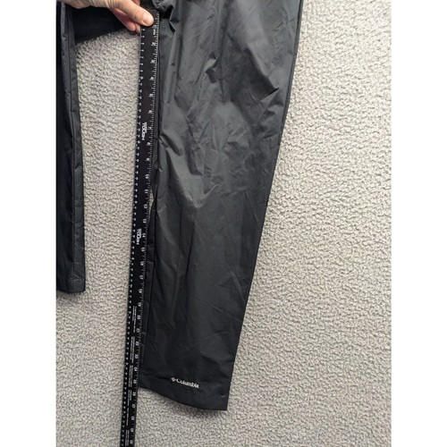 Columbia Kids Cypress Brook Black Rain Pants size 10/12 Elastic Waist - Picture 9 of 13