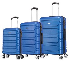 Large Suitcase 4 Wheel Medium Lightweight Luggage ABS Hard Shell Cabin Case