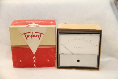 Vintage Triplett Model 420-G DC Volts 0-10 - See photos - appears unused