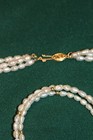 Vintage Rice Pearl Earrings, Bracelet, and Necklace Set — photo 2