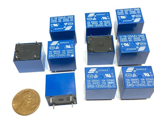 10Pçs SONGLE Mini 12V Relé De Potência CC SRD 12VDC SL C PCB Tipo   Acessórios E - Foto 9
