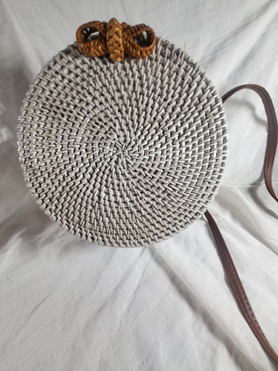 Woven Ratan Canteen Bag Light Beige | eBay