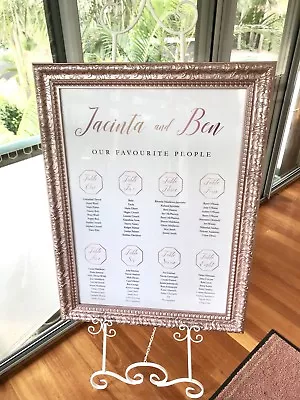 Gold Frame Seating Chart