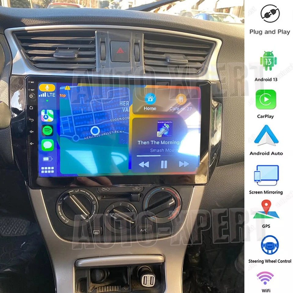  Carplay Android auto Head Unit 4+64GB For 2013-2017 Nissan Pulsar B17 C12 - image 3 of 4