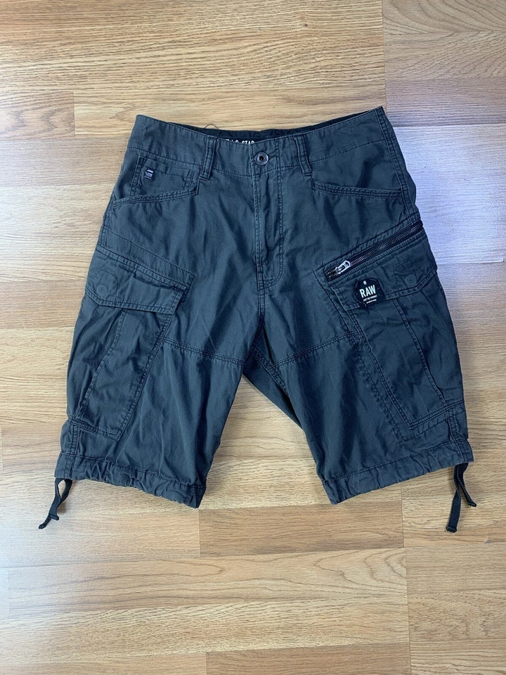 Bermudas cargo G-Star Raw Rovic camufladas con cremallera para hombre talla 28 gris suelto