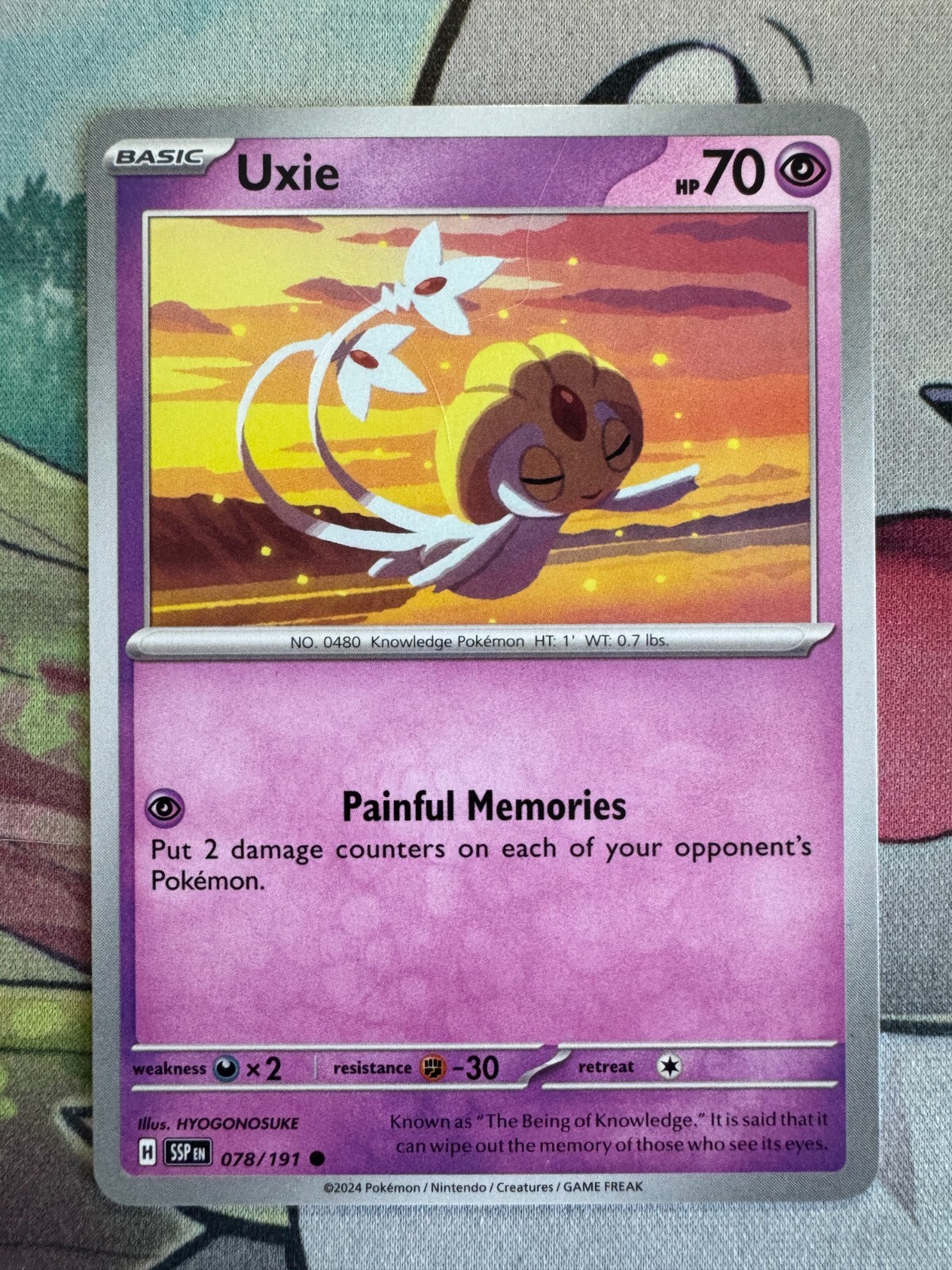 Uxie Non-Holo English Pokemon TCG BKCA156