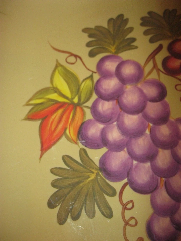 NOWT ~ TABLETOPS UNLIMITED DURAMEL Melamine Grapes 11" Square Plate Platter - Image 3 of 4