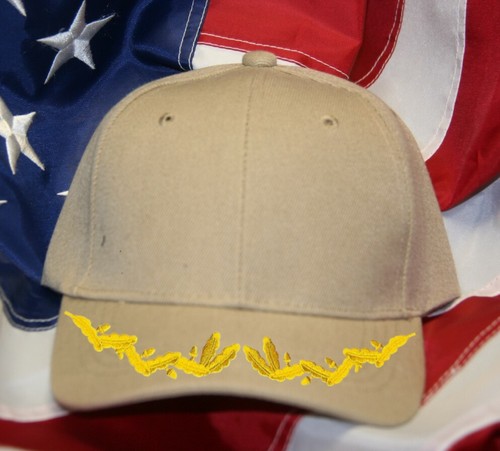 SCRAMBLED EGGS LT COMMANDER CAPTAIN HAT CAP PATCH SET VIP US NAVY USCG ...