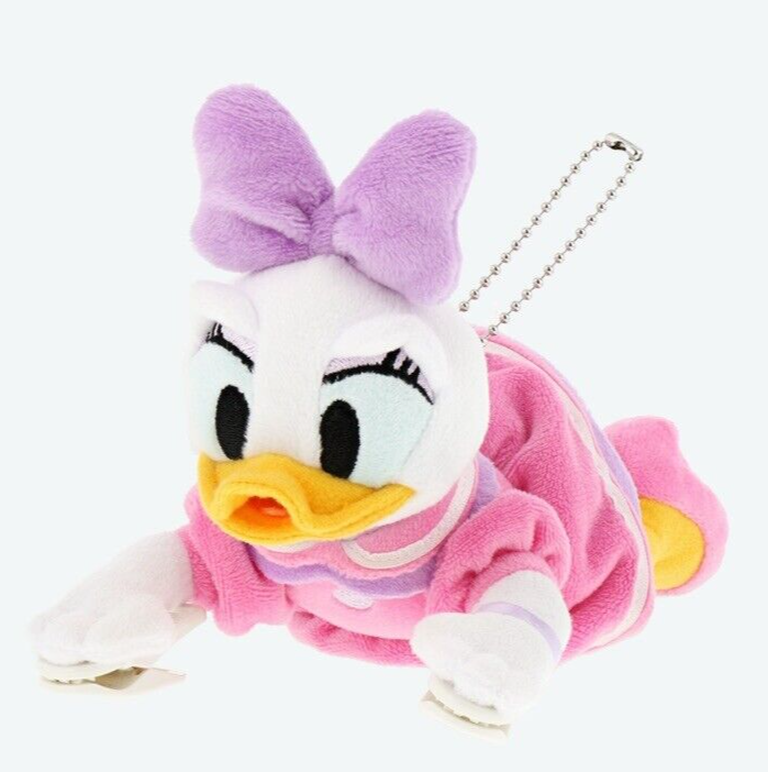 Disney Daisy Duck Plush Clip on Shoulder Stuffed Toy Tokyo