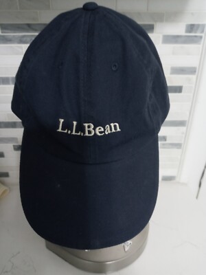 L. L. Bean Navy Blue LED Light Adjustable Back Canvas Cap