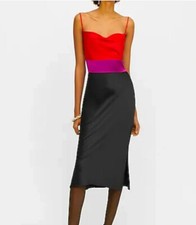Express Dress Womens XS Black Red Purple 30590830 Silk-like $98 Ladies
