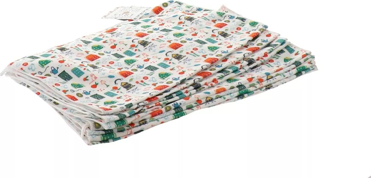 Beekman 1802 HAPPY PLACE SET OF TEN 10 KITCHEN MICROFIBER
