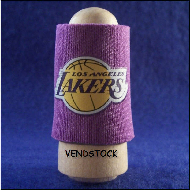 LOS ANGELES LAKERS 1.5" TALL NBA FINGER SLEEVE WRAP BAND DURABLE FOAM