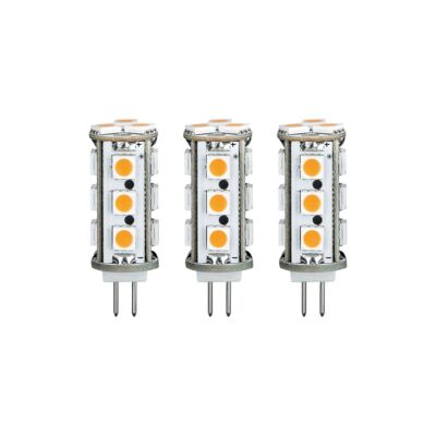 Paulmann 284.31 LED Pen Base 2.5W G4 12V Warm White 3 Pack Bulbs