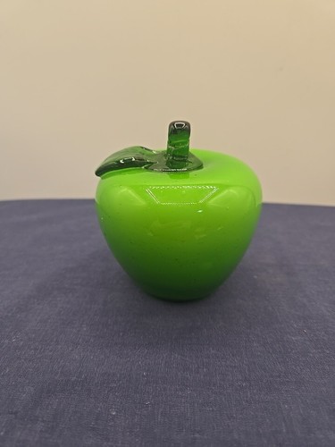 Glass Apple Green Fruit Art Glass