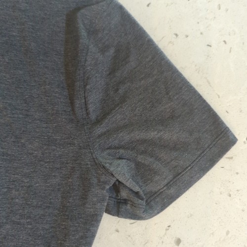 Lululemon Polo Shirt Men Large Gray Solid Short Sleeve Stretch Casual Golf - Picture 9 of 12
