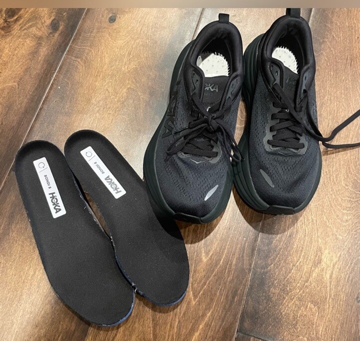 HOKA BONDI 8 シューズ 28㎝　美品 HOKA ONE ONE Men's Bondi 8 Running Shoes All Black Size 8 D