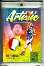 Ben Simmons 2019-20 Panini Court Kings Artistic Endeavors #d 07/25 #AE-BSM
