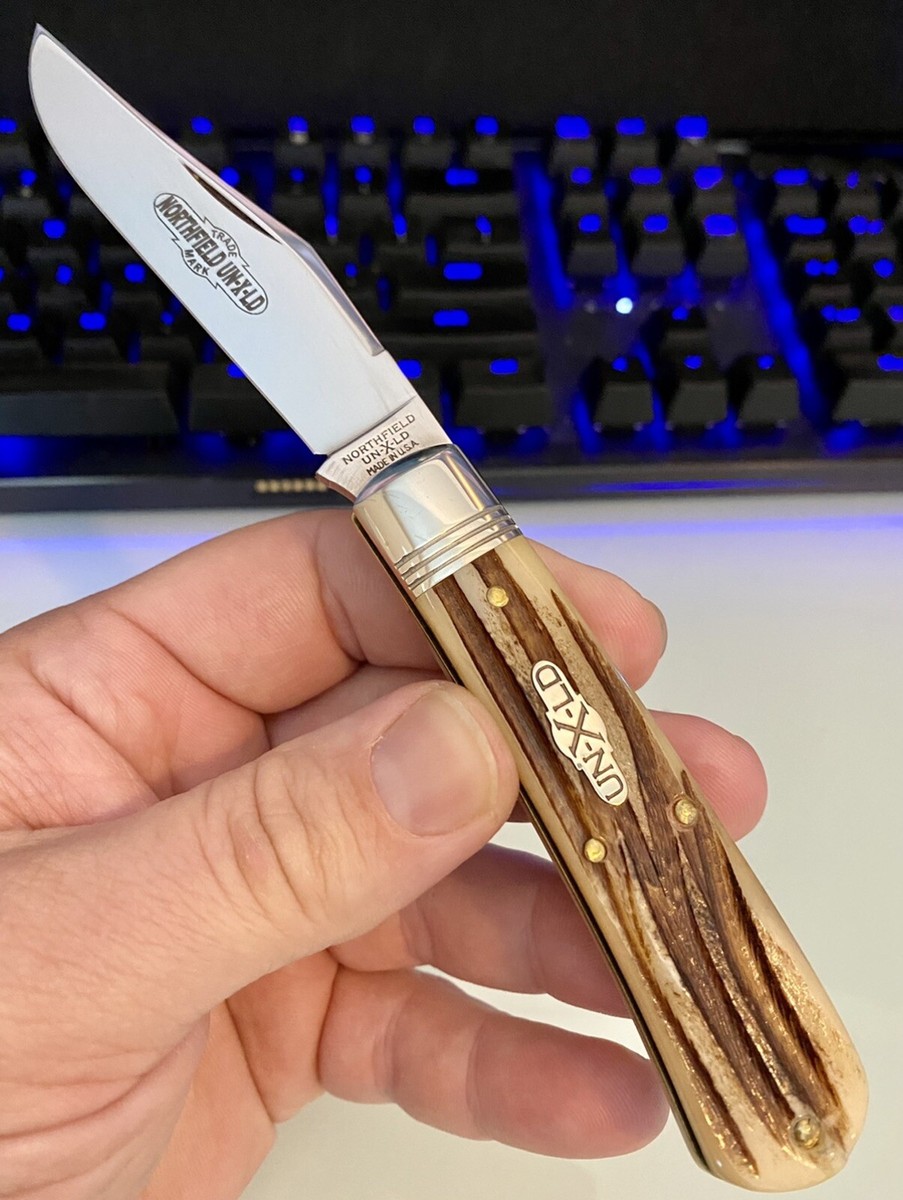 New 74 Stallion Cougar Clawed Bone Northfield Great Eastern