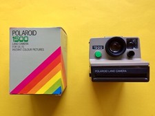 POLAROID 1500 Land Camera IMBALLO ORIGINALE immagine istantanea SX 70 Instant Revue 60 scatola o pellicola flash