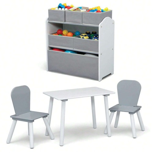 Delta Children 4-Piece Toddler Playroom Set – Play Table-Lightning Deals