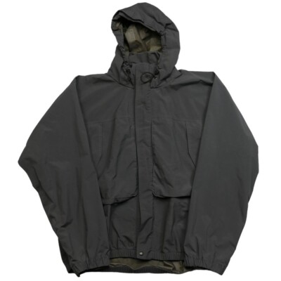 Vintage Simms Made in the USA size L Large Gray Windbreaker jacket