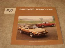 F70 Vintage 1983 Plymouth Scamp Pickup Truck Turismo Car Brochure Catalog F70 Vintage 1983 Plymouth Scamp Pickup Truck Turismo Car Brochure Catalog