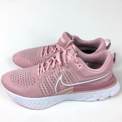 Nike React Infinity Run FK 2 Athletic Shoes Pink Women s Size 12 CT2423 600 NEW