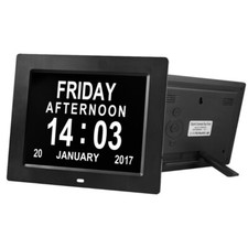 Household 8 inch digital clock LED desk calendar photo frame electronic clock