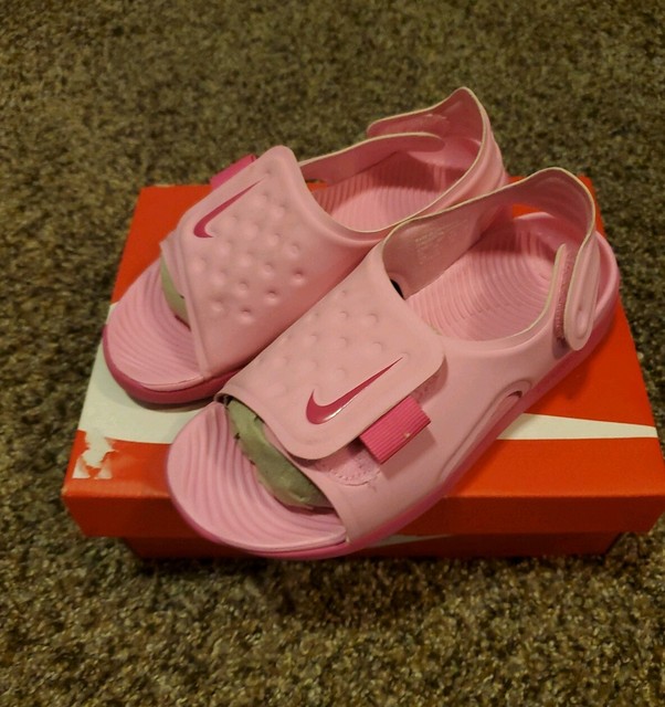 Nike Sunray Adjust 5 GS Sports Sandals Aj9076 601 Psychic Pink/ Laser Size 6y for sale online | eBay