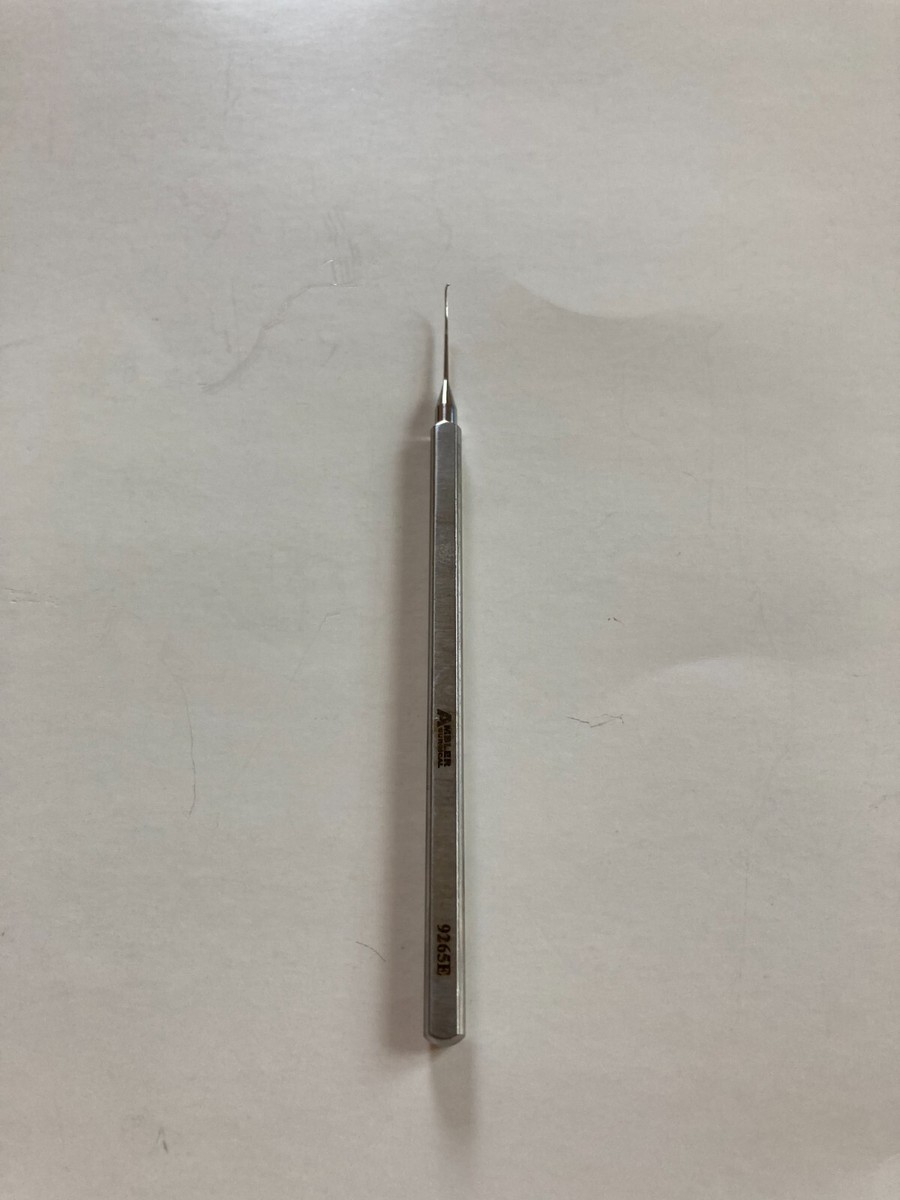 Ambler Sinskey Lens Manipulating Hook Straight Shaft Blunt Tip