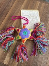 Fabric Star Multi Color Ornament