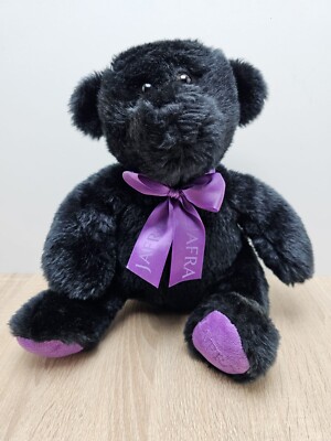Jafra Plüschtier  Bär schwarz lila 27 cm *RAR*