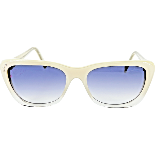 Shauns California Fidra Womens Plastic Sunglass 01 Snow to Crystal 53-18 Flawed - 第 1/5 張圖片