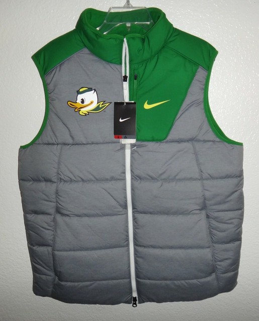 Mens S Nike Oregon Ducks Football Player Team Vest Jacket Sideline for